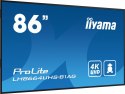 IIYAMA Monitor 85.6 cala ProLite LH8664UHS-B1AG,24/7,IPS,ANDROID.11,4K