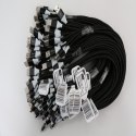 OMEGA CANTIL MICRO USB TO USB FABRIC BRAIDED CABLE KABEL 2A 1M POLYBAG BLACK [44173]
