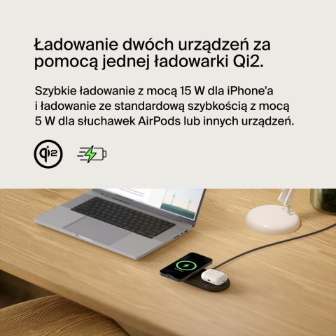 Belkin Bezprzewodowa podkładka ładująca Qi2 15W