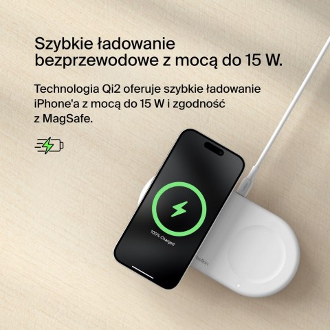 Belkin Bezprzewodowa podkładka ładująca Qi2 15W