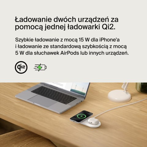 Belkin Bezprzewodowa podkładka ładująca Qi2 15W