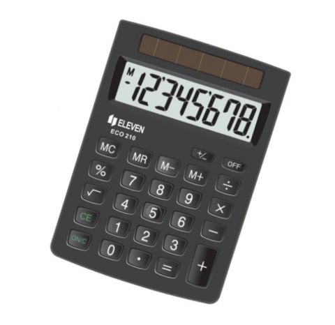 ELEVEN kalkulator biurowy ECO-210 czarny