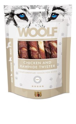 WOOLF Przysmak Chicken Rawhide Twister dla psa 100g
