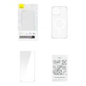 Etui ochronne Baseus Magnetic Crystal Clear do iPhone 12 Pro Max (transparentne) + szkło hartowane + zestaw czyszczący