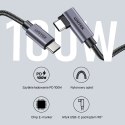 Unitek Kabel USB-C kątowy 90° PD100W 5m