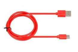 Kabel IBOX IKUMTCR (USB 2.0 typu A - USB typu C ; 1m; kolor czerwony)