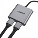 Unitek Adapter USB-C - 2x HDMI 2.0; 4K MST; M/F
