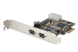 Kontroler Firewire (800) PCI Express 2xZew. 1xWew.IEEE1394b 9pin, Low Profile, Chipset: XIO2213B