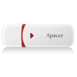 Apacer USB flash disk, USB 2.0, 32GB, AH333, biały, AP32GAH333W-1, USB A, z osłoną