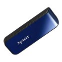 Apacer USB flash disk, USB 2.0, 32GB, AH334, niebieski, AP32GAH334U-1, USB A, z wysuwanym złączem