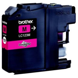Brother oryginalny ink / tusz LC-123M, magenta, 600s