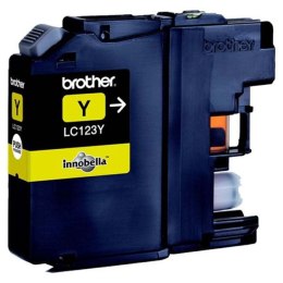 Brother oryginalny ink / tusz LC-123Y, yellow, 600s