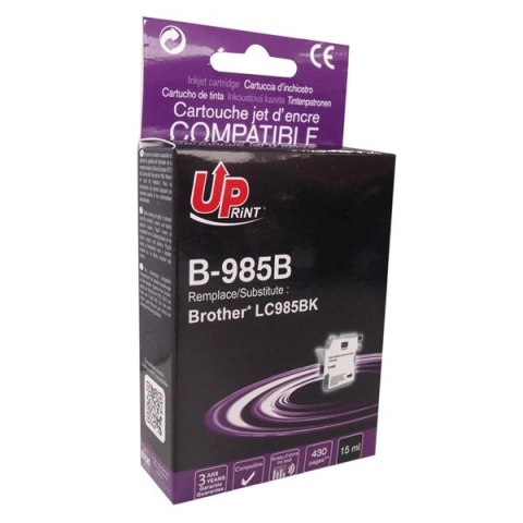 UPrint kompatybilny ink / tusz z LC-985BK, B-985B, black, 15ml
