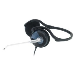 Genius HS-300N, słuchawki z mikrofonem, regulacja głośności, czarna, 3.5 mm jack
