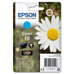 Epson oryginalny ink / tusz C13T18024012, T180240, cyan, 3,3ml