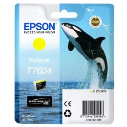 Epson oryginalny ink / tusz C13T76044010, T7604, yellow, 25,9ml, 1szt