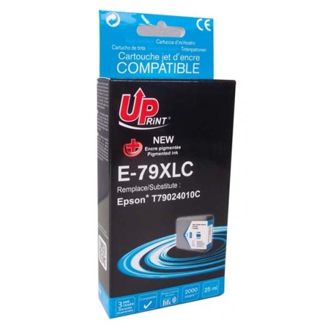 UPrint kompatybilny ink / tusz z C13T79024010, 79XL, XL, E-79XLC, cyan, 2000s, 25ml, 1szt