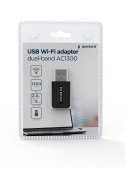 Karta sieciowa dwupasmowa WiFi USB Wi-Fi AC1300 Gembird