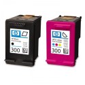 HP oryginalny ink / tusz CN637EE, HP 300, black/color, 2 x 200s, 2x4ml, 2-pack + paper
