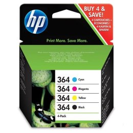 HP oryginalny ink / tusz N9J73AE, HP 364 Combo pack, CMYK, 4-pack + paper