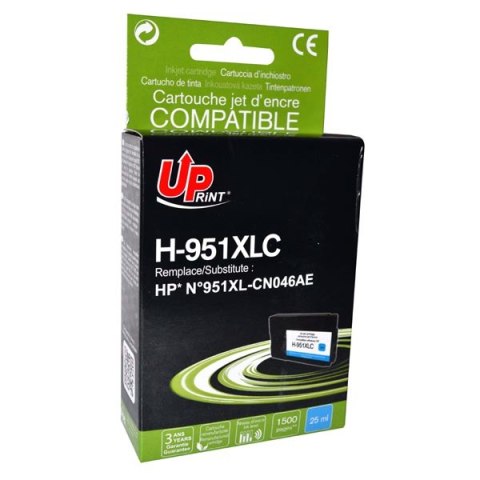 UPrint kompatybilny ink / tusz z CN046AE, HP 951XL, H-951XL-C, cyan, 1500s, 25ml