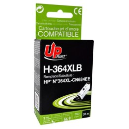 UPrint kompatybilny ink / tusz z CN684EE, HP 364XL, H-364XLB, black, 20ml, z chipem