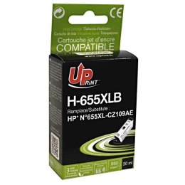 UPrint kompatybilny ink / tusz z CZ109AE, HP 655, H-655XLB, black, 550s, 20ml