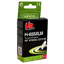 UPrint kompatybilny ink / tusz z CZ111AE, HP 655, H-655XLM, magenta, 750s, 12ml