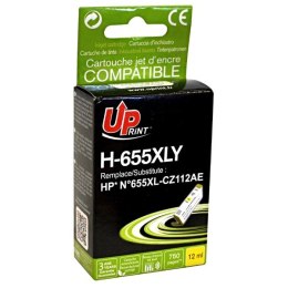 UPrint kompatybilny ink / tusz z CZ112AE, HP 655, H-655XLY, yellow, 750s, 12ml