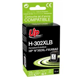 UPrint kompatybilny ink / tusz z F6U68AE, HP 302XL, H-302XLB, black, 600s, 20ml