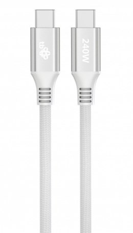 TB Kabel USB C - USB C 1m 240W biały