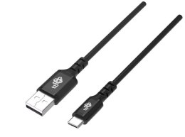 TB Kabel USB-USB C 1,5 m silikonowy czarny