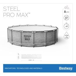 Bestway 5619E Basen stelażowy Steel Pro MAX 488x122