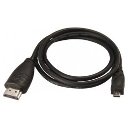 Video Kabel micro HDMI (M) - HDMI M, HDMI 1.4 - High Speed with Ethernet, 2m, czarny
