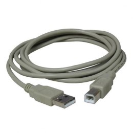 Logo USB kabel (2.0), USB A M - USB B (M), 3m, czarny, blistr
