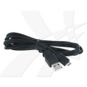 USB kabel (2.0), USB A M - microUSB (M), 1m, czarny