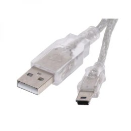 USB kabel (2.0), USB A M - miniUSB (M), 1m, czarny