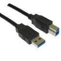 USB kabel (3.0), USB A M - USB 3.0 B (M), 1.8m, czarny
