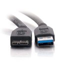 USB kabel (3.0), USB A M - 2m, czarny, EOL