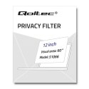 Qoltec Filtr prywatyzujący RODO do MacBook Air 12" | Ochrona wzroku