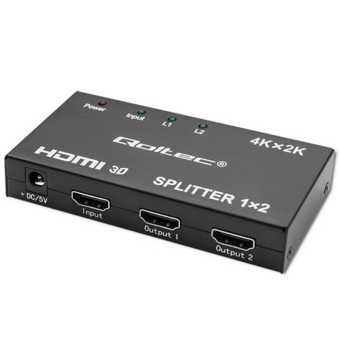 Qoltec Aktywny rozdzielacz Splitter 2 x HDMI 4K x 2K | 3.4Gb/s