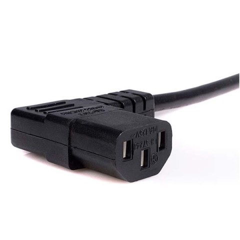 Kabel sieciowy 230V zasilacz, CEE7 (widelec) - C13, 5m, VDE approved, czarny, łamany, EOL