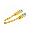 Przewód LAN UTP patchcord, Cat.5e, RJ45 M - RJ45 M, 0.5 m, nieekranowany, żółty, economy, EOL