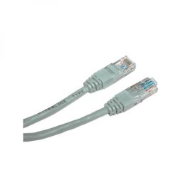 Przewód LAN UTP patchcord, Cat.6, RJ45 M - RJ45 M, 15 m, nieekranowany, szary, economy