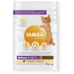 IAMS for Vitality ze świeżym kurczakiem 10kg kocięta