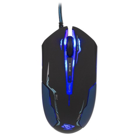 Mysz przewodowa USB, E-blue Auroza, czarna, optyczna, 3500DPI, EOL