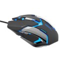 Mysz przewodowa, E-blue Auroza Gaming, czarna, optyczna, 4000DPI, e-box