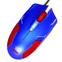 Mysz przewodowa, E-blue Captain America, niebieska, optyczna, 1600DPI