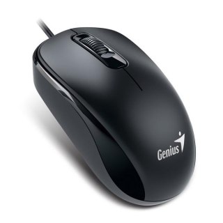 Mysz przewodowa, Genius DX-110, czarna, optyczna, 1000DPI, USB