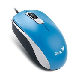 Mysz przewodowa, Genius DX-110, niebieska, optyczna, 1000DPI
